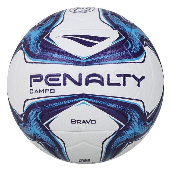 Imagem de Bola de Campo Penalty Bravo XXIV Branco + Azul