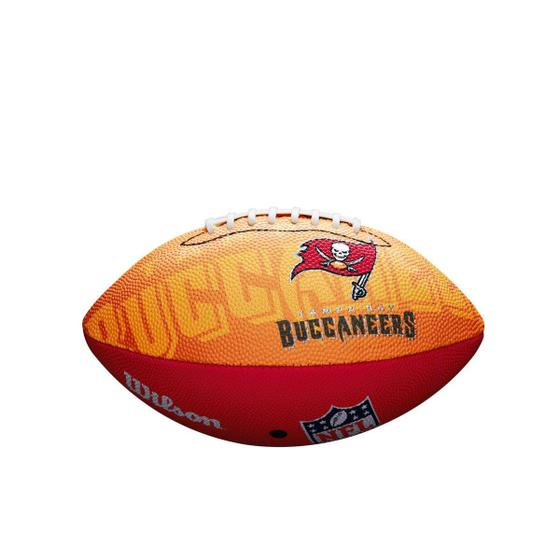 Imagem de Bola de Fut. Americano Wilson NFL Team Logo Jr  Tampa Bay Buccanneers