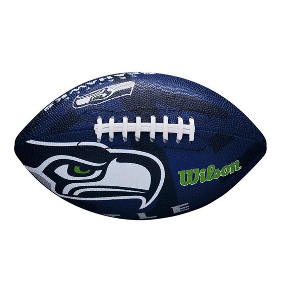 Imagem de Bola de Futebol Americano Wilson NFL Seatle Seahawks Team Logo Jr