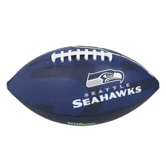 Imagem de Bola de Futebol Americano Wilson NFL Team Logo Jr. Seattle Seahawks