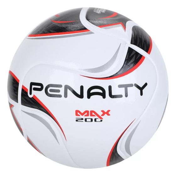 Imagem de Bola de Futebol Futsal Penalty Max 200 Term XXII - Branco e Preto