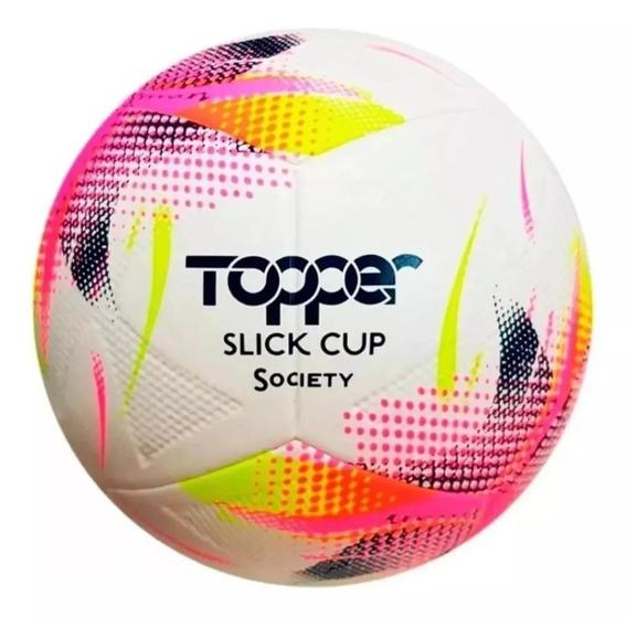 Imagem de Bola De Futebol Oficial Society Topper Slick Cup 2022 Neon