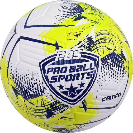 Imagem de Bola de Futebol - Pro Ball Sport - Tamanho 5 Amarelo Neon - 479 FUTEBOL E MAGIA COME