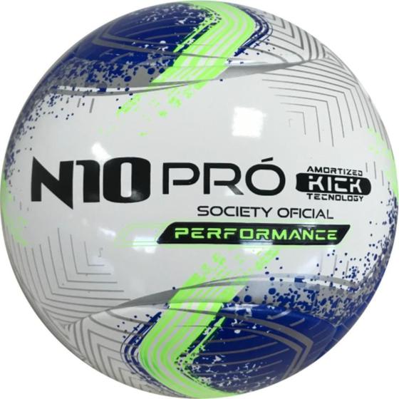 Imagem de Bola de Futebol Society N10 PRO Performance BC-AZ-VD