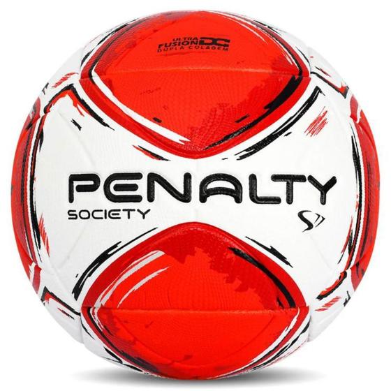 Imagem de Bola de Futebol Society Penalty S11 R2 XXIV Branco Vermelho