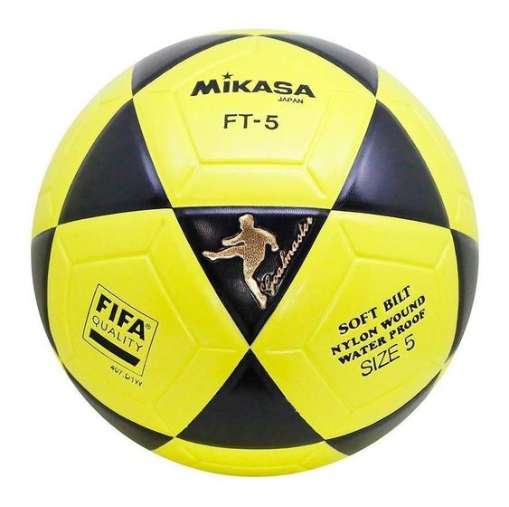 Imagem de Bola De Futevôlei Ft-5 Amarelo E Preto Mikasa