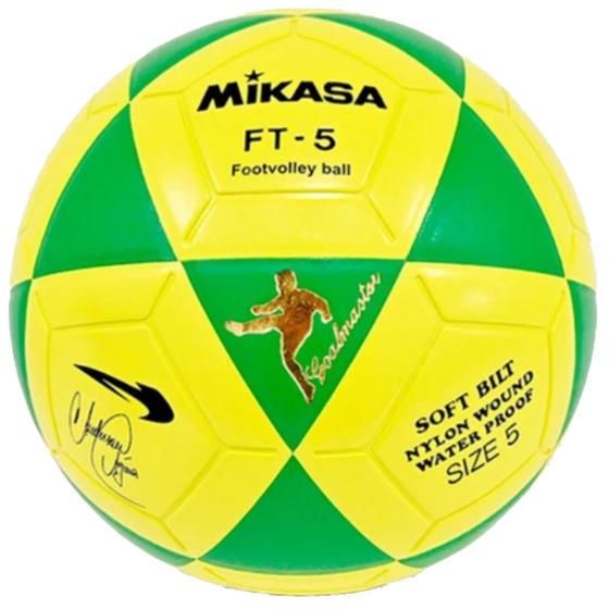 Imagem de Bola De Futevôlei Mikasa Ft-5 Anderson Águia Amarelo E Verde