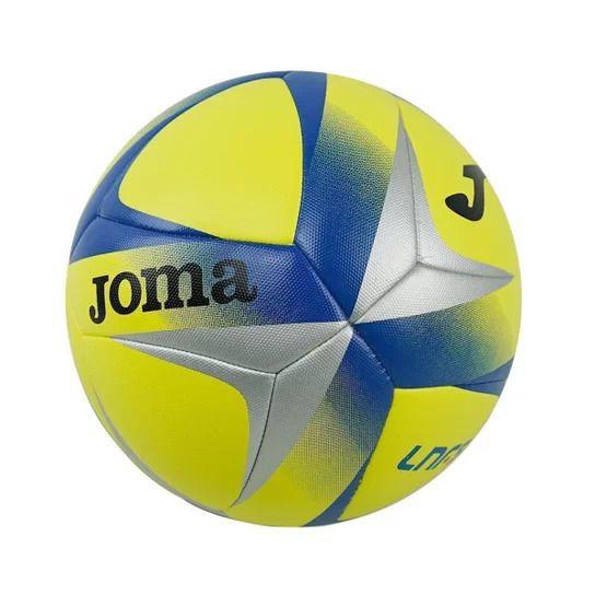 Imagem de Bola de Futsal Joma JP Aguila F2 LNFS - Tamanho 62 Amarelo Prata e Azul