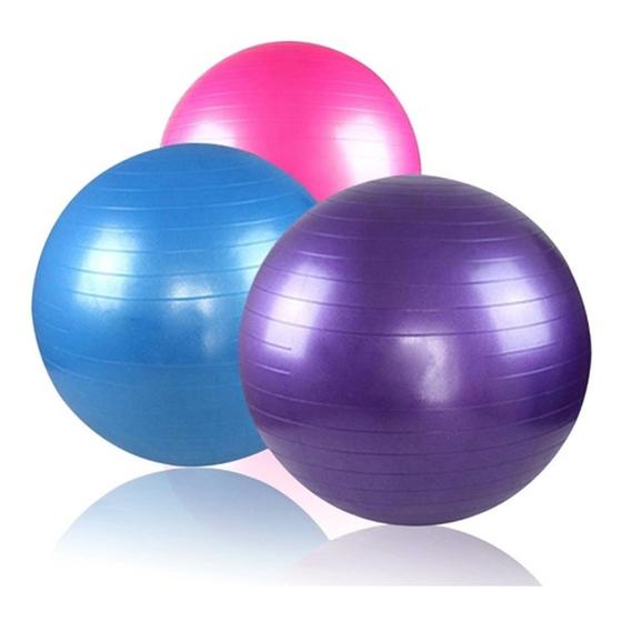 Bola De Ginastica Pilates 65cm 800g Gym Ball Com Bomba De Ar - CORES VARIADAS Menor preço em Bola De Ginastica Pilates 65cm 800g Gym Ball Com Bomba De Ar - CORES VARIADAS