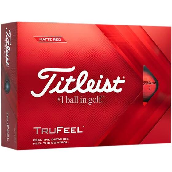 Imagem de Bola De Golfe Titleist Trufeel Vermelho 12 Unidades