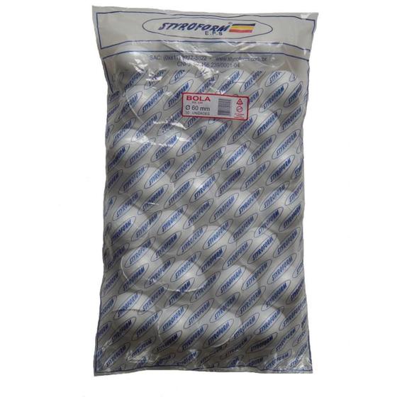 Bola de Isopor em EPS 060MM Pacote com 30 Bolinhas - Styroform Imagem de Bola de Isopor em EPS 060MM Pacote com 30 Bolinhas
