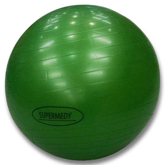Imagem de Bola de Pilates 75 cm Verde c/ Bomba Supermedy