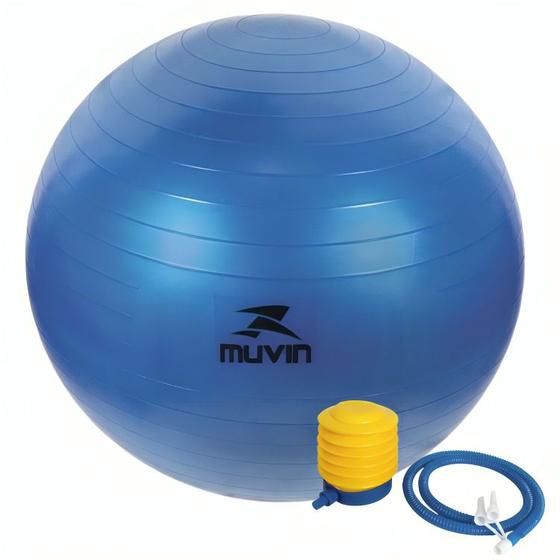 Imagem de Bola De Pilates Muvin 45cm Até 300kg com Bomba Resistente até  300kg