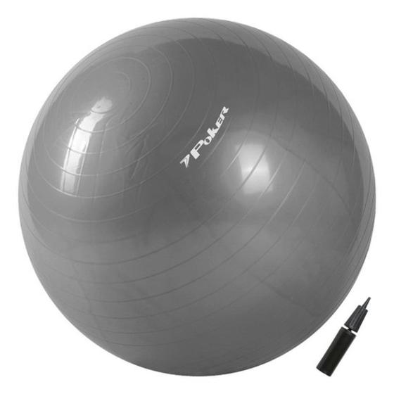 Imagem de Bola de Pilates Suíça Gym Ball Poker c/Bomba de Ar - 65cm