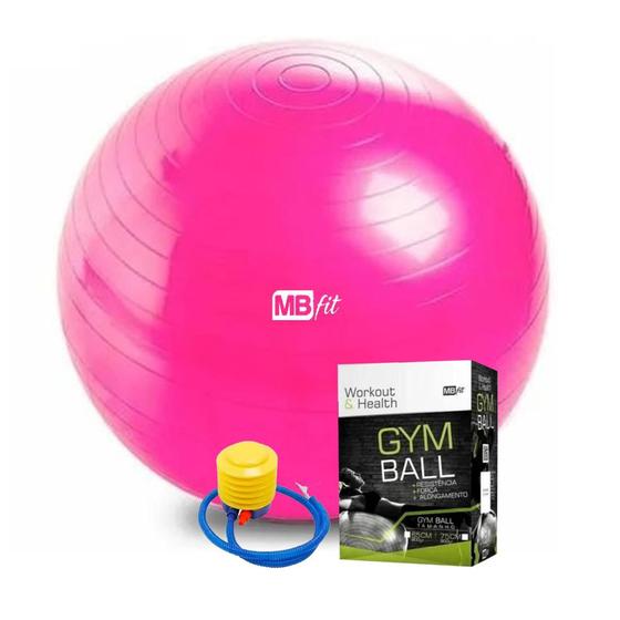 Imagem de Bola De Pilates Yoga Fitball GymBall 65cm Com Bomba MBFit