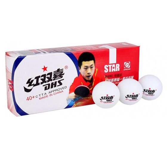 Imagem de Bola De Tenis De Mesa 1 Estrela 40mm Com 10 Unidades Dhs