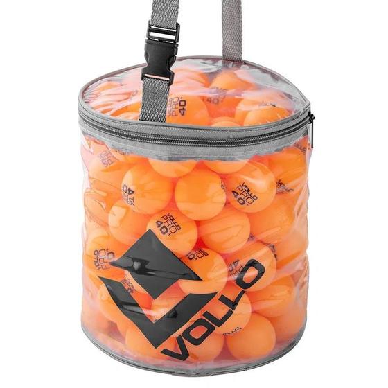 Imagem de Bola de tênis de mesa vollo laranja com 100 unidades