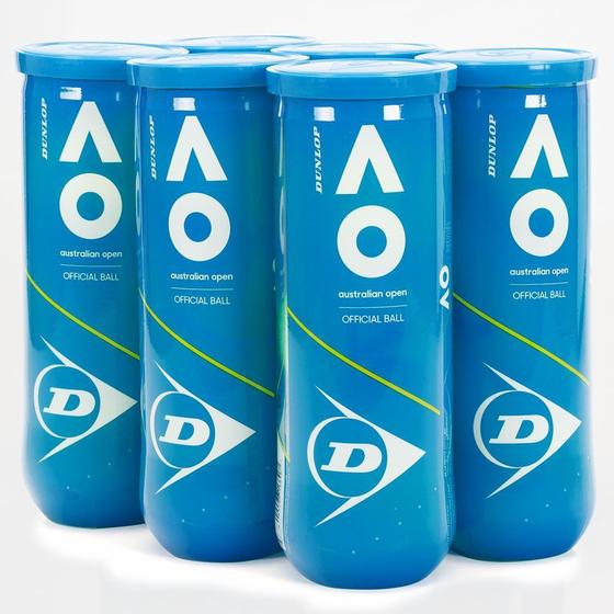 Imagem de Bola de Tênis Dunlop Australian Open - Pack com 06 Tubos
