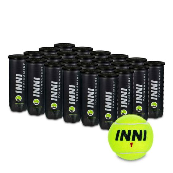 Imagem de Bola de Tênis INNI Tournamente - Caixa de bola com 24 tubos
