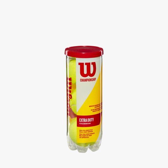 Bola de Tênis Wilson Championship - Extra Duty - Tubo c/ 3 Bolas Menor preço em Bola de Tênis Wilson Championship - Extra Duty - Tubo c/ 3 Bolas