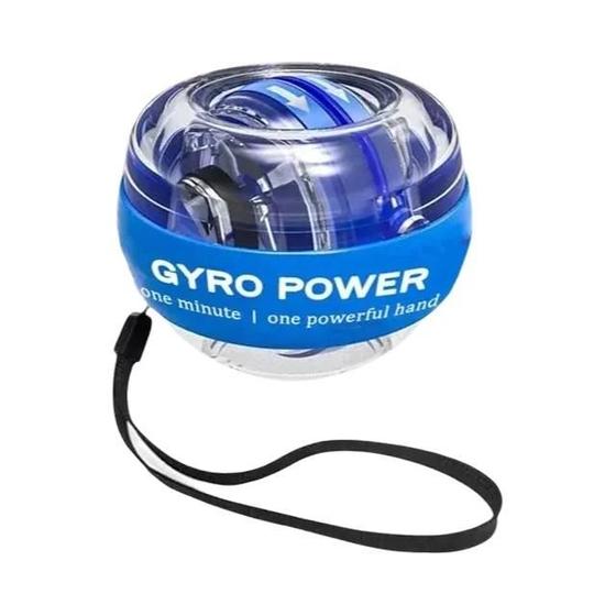 Imagem de Bola de Treinamento de Pulso com Giroscópio LED - Fortalecedor Muscular Auto-Partida