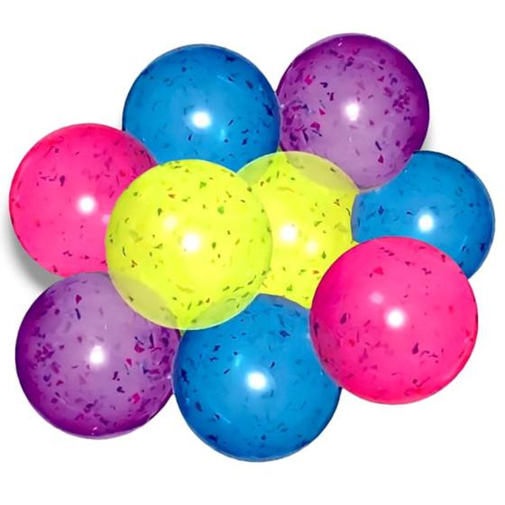 Imagem de Bola de vinil confete apolo embalagem com 24 unidades