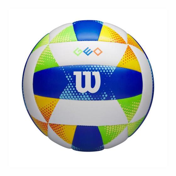 Imagem de Bola De Vôlei De Praia Wilson Modelo GEO Volleyball jogo recreação unissex Tamanho 5 Costurada