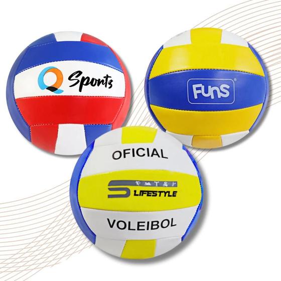Bola De Volei Tamanho 5 Praia Quadra Material Resistente Parque Vôlei Verão Brinquedo Voleibol - LifeStyle Imagem de Bola De Volei Tamanho 5 Praia Quadra Material Resistente Parque Vôlei Verão Brinquedo Voleibol