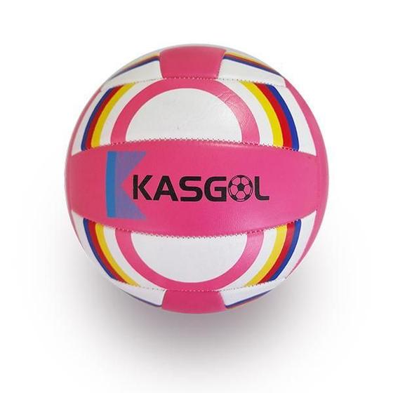 Imagem de Bola De Vôlei Tamanho Padrão Kasgol - Rosa Colorido