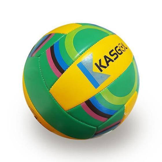 Imagem de Bola De Voleibol Verde E Amarelo Tamanho Oficial - Kasgol