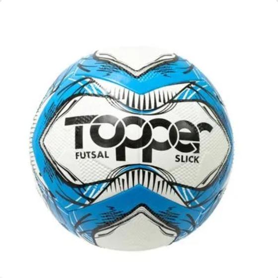 Imagem de Bola Esportiva Indoor Topper Azul E Branca