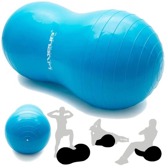 Imagem de Bola Feijao para Pilates Azul 90 X 45 Cm Liveup  Liveup Sports 