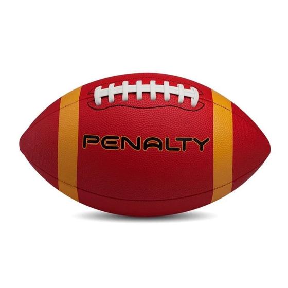 Imagem de Bola Futebol Americano Viii Vermelha e Amarela  Penalty 