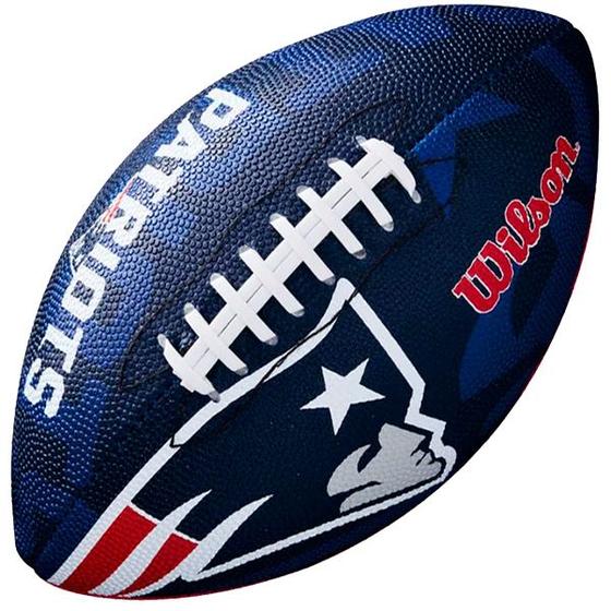 Imagem de Bola Futebol Americano Wilson NFL Logo Jr NEW ENGLAND PATRIOTS