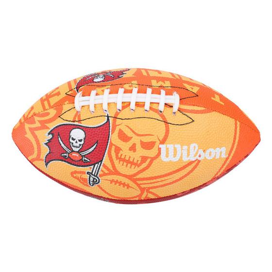 Imagem de Bola Futebol Americano Wilson NFL Team Logo Jr. Tampa Bay Buccaneers