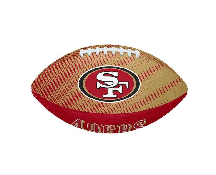 Imagem de Bola Futebol Americano Wilson NFL Team San Francisco 49ers Tailgate Junior Jogos Treinos Amarela