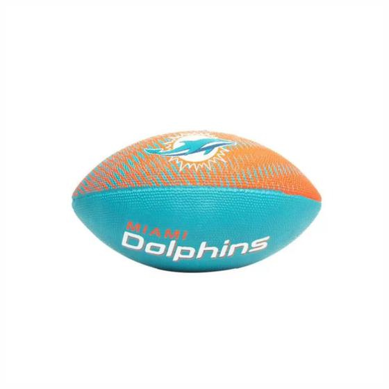 Imagem de Bola Futebol Americano Wilson NFL Team Tailgate Jr Miami Dolphins Junior Jogos Treinos Leve