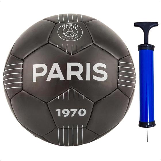 Imagem de Bola futebol campo oficial psg black licenciado preto