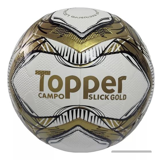 Imagem de Bola Futebol Campo Oficial Topper Slick Gold Original