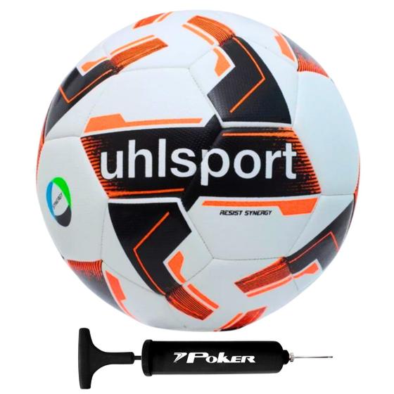 Imagem de Bola futebol de campo society Uhlsport Synergy + Bomba de ar