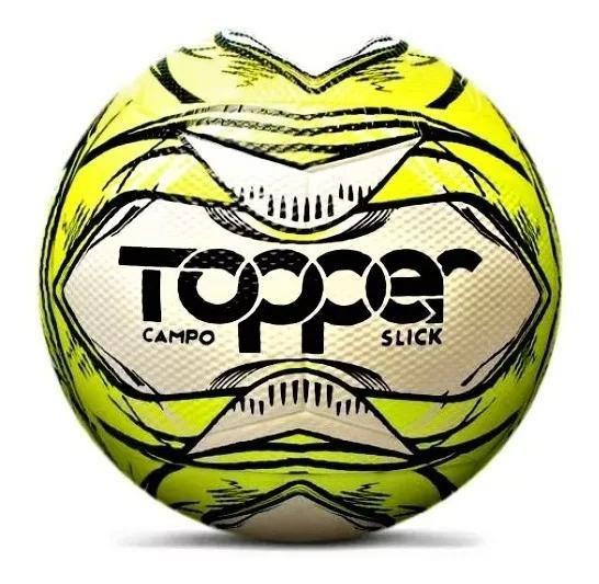 Imagem de Bola Futebol De Campo Topper Slick 2020 Preto E Amarelo Neon