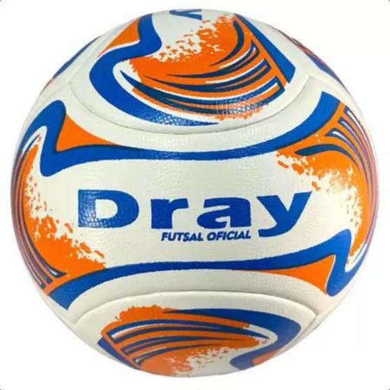 Imagem de Bola Futebol Futsal Dray Oficial Original Branca Vermelho