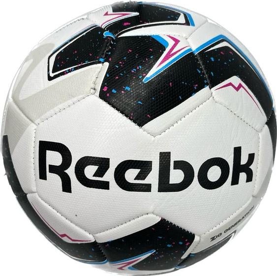 Imagem de Bola futebol reebok original campo branco e preta n 5