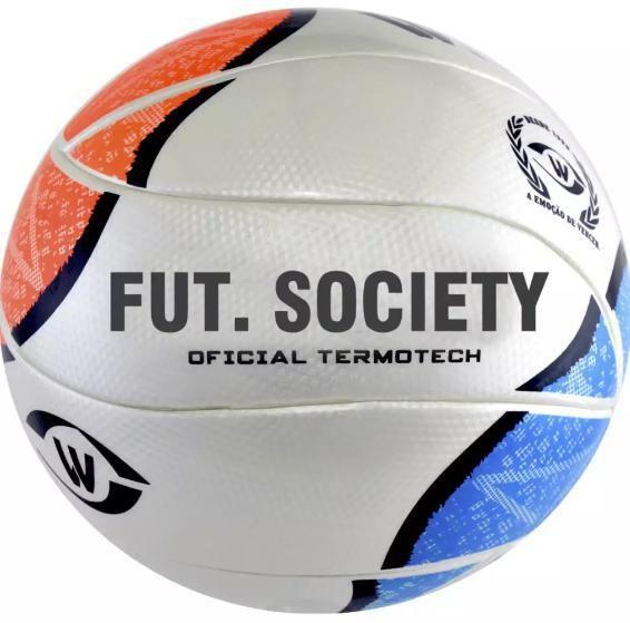 Imagem de Bola Futebol Society Termotech Branco/ul/Laranja Winner