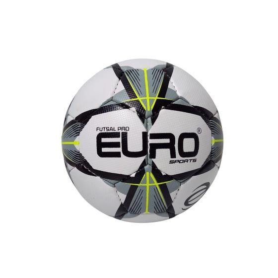 Imagem de Bola Futsal Euro Quadra Couro Tamanho Oficial Profissional