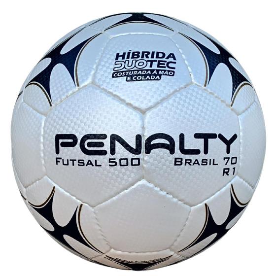 Imagem de Bola Futsal Penalty Brasil 70 R1 Xxi Costurada À Mão 5100161