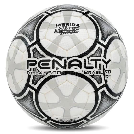 Imagem de Bola Futsal Penalty  Brasil 70 R1 XXIII - Branco/Preto