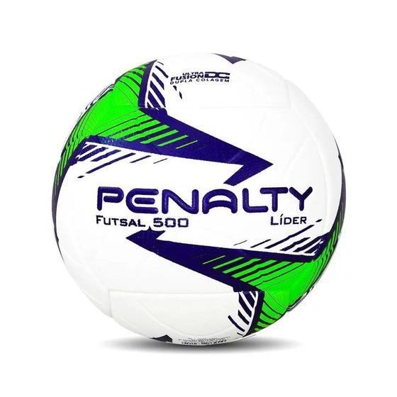 Imagem de Bola futsal Penalty Lider Xxiv - unissex - branco+verde+roxo