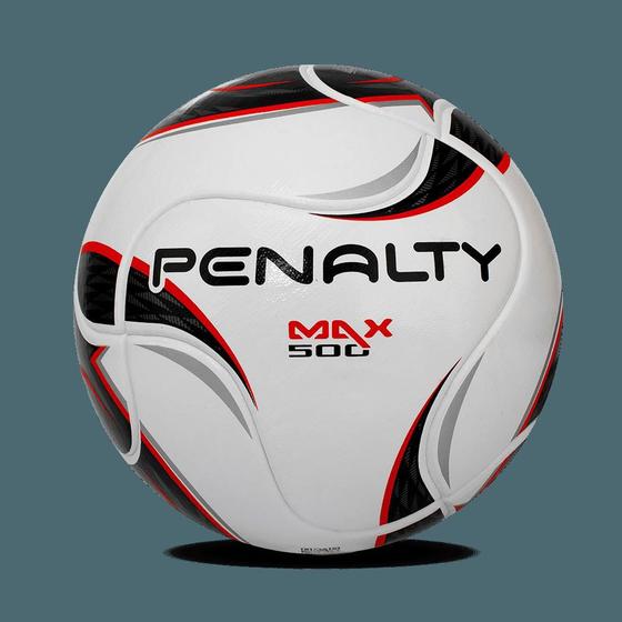 Bola Futsal Penalty Max 500 Termotec XXI - Branca/Preta/Vermelha Menor preço em Bola Futsal Penalty Max 500 Termotec XXI - Branca/Preta/Vermelha