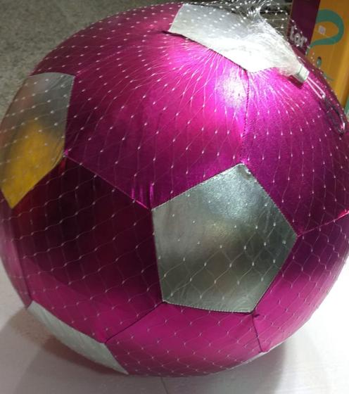 Imagem de Bola Gigante Rosa Inflável Tecido E Vinil Festas Decoração 45cm